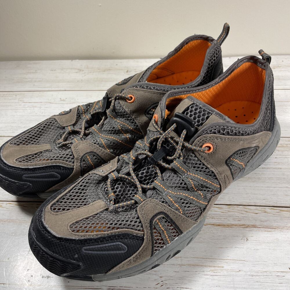 Gotcha Trekker Taupe Vented Soles Stay Tight Laces Men's Hiking Shoes Size 8